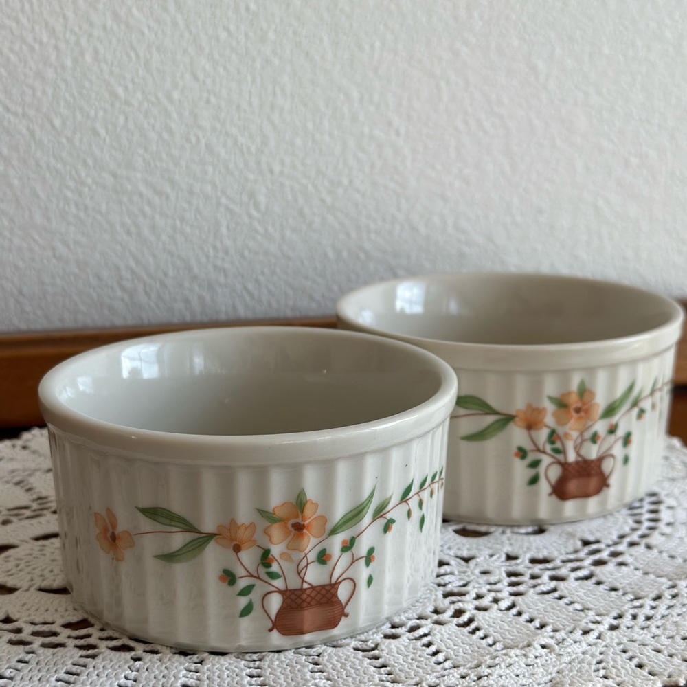 Floral Ceramic Ramekins